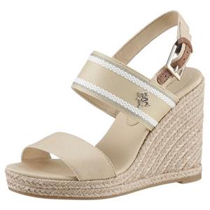 Tommy Hilfiger Sleehaksandaaltjes WEBBING HIGH WEDGE SANDAL