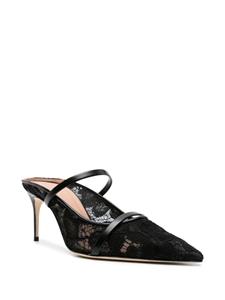 Malone Souliers 70mm Maureen lace mules - Zwart