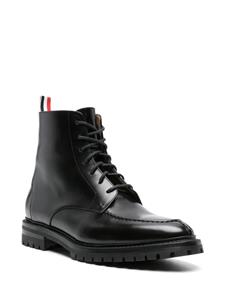 Thom Browne Wingtip leren laarzen - Zwart