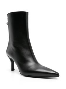 Maje 75mm Faymon leather ankle boots - Zwart