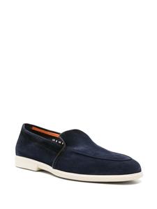 Santoni Suède loafers - Blauw