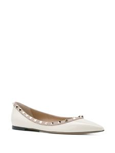 Valentino Garavani Rockstud ballerina's - Beige