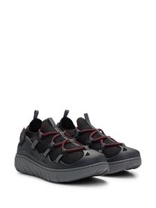HUGO Sneakers met vlakken - Zwart