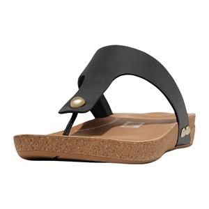 FitFlop iQushion Leather Toepost Teenslippers Dames