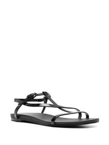 Del Carlo Neil patent leather sandals - Zwart