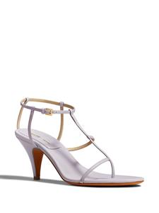 KHAITE Jones sandalen met hak 75 mm - Paars