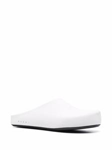 Marni Slippers met logo - Wit