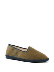 Scarosso William IV velvet loafers - Groen