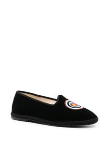 Scarosso William IV velvet loafers - Zwart