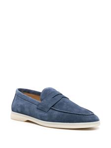 Scarosso Luciano suede penny loafers - Blauw