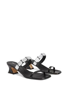 Giuseppe Zanotti Flaminia leren sandalen - Zwart