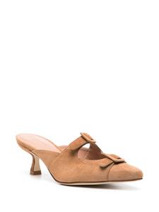 Scarosso 55mm Liz suede mules - Beige