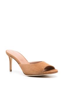 Scarosso 75mm Lohan suede mules - Beige