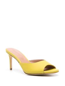 Scarosso 75mm Lohan leather mules - Groen