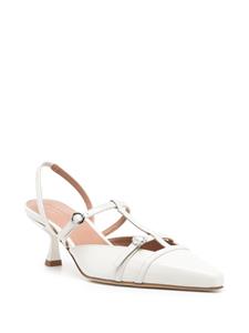Scarosso Selena 50mm patent-leather pumps - Wit