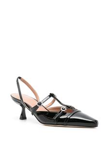 Scarosso Selena 50mm patent-leather pumps - Zwart