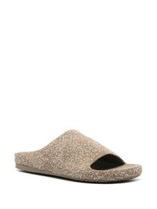 LOEWE Lago suède slippers - Groen