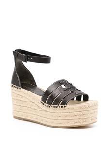 Tory Burch Ines wedge espadrilles - Zwart