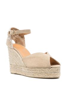 Castañer Bianca espadrilles met sleehak - Beige