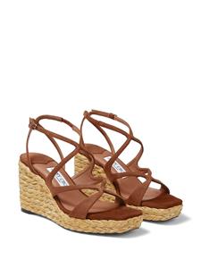Jimmy Choo Ayla 85mm wedge sandals - Bruin