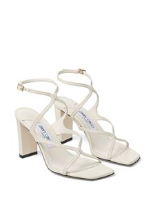 Jimmy Choo Azie 85mm leather sandals - Wit