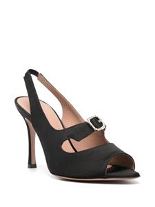 Malone Souliers Celeste 90mm crystal-buckle sandals - Zwart