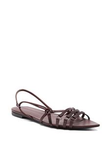 Nensi Dojaka Corset leather sandals - Paars