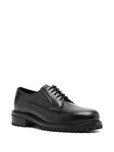 Off-White Military leather Derby shoes - Zwart