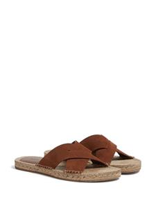 Zegna Sandalen met gekruiste bandjes - Bruin