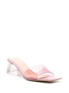 Gianvito Rossi Cosmic 55mm translucent mules - Roze