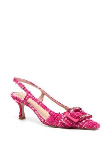 Madison.Maison Atena 50mm tweed pumps - Roze