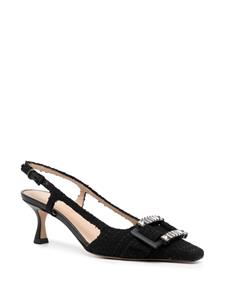 Madison.Maison Atena 50mm tweed pumps - Zwart