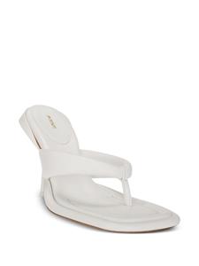Sportmax 90mm slip-on leather sandals - Wit