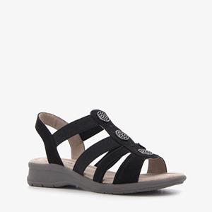 Softline dames sandalen met zilverkleurige knopen