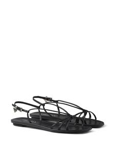 Prada Leren sandalen - Zwart