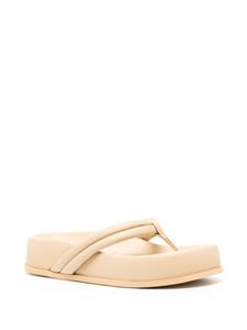 GIABORGHINI Frederique 40mm leather sandals - Beige