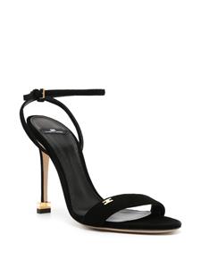 Elisabetta Franchi 105mm suède sandalen - Zwart