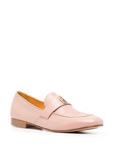 Madison.Maison Lock leren loafers - Roze