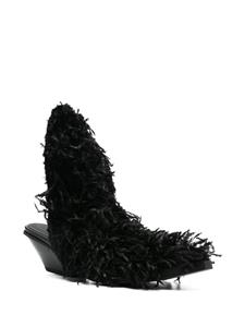 GmbH Naima 55mm feather mules - Zwart