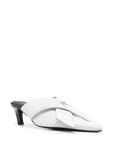 GmbH Zina 60mm croc-embossed mules - Wit
