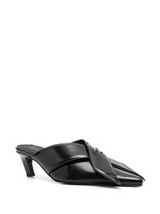 GmbH ZIna 60mm mules - ZINA BOW MULE - OLD BLACK ABRASIVATO