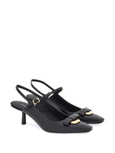 Ferragamo Drop Bow 55 mm pumps - Zwart