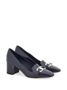 Ferragamo Leren 60 mm pumps met Gancini-plakkaat - Blauw