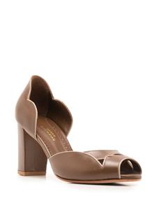 Sarah Chofakian Léger 75mm leren pumps - Bruin