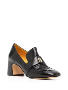 Madison.Maison Lock leren pumps 70 mm - Zwart