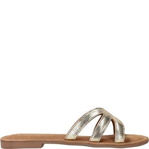 Lazamani Slipper Dames Goud