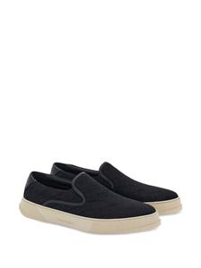 Ferragamo Gancini sneakers met jacquard - Zwart