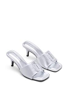 Marc Jacobs The Metallic J leren muiltjes - Zilver