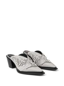 Jimmy Choo Cece 60mm glitter mules - Grijs
