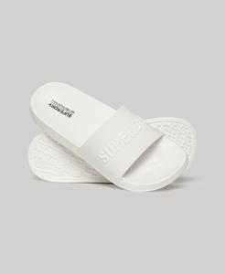 Superdry Vrouwen Vegan Badslippers met Logo Wit